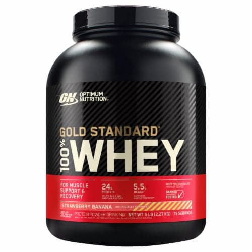Optimum Nutrition  Gold Standard 100% Whey   Strawberry Banana