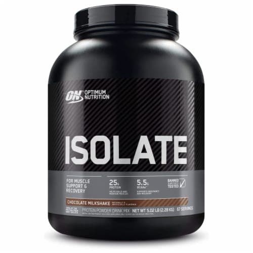 Optimum Nutrition  Isolate 100% Whey Protein Isolate   Chocolate Shake