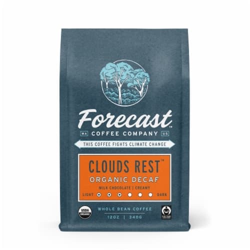 Forecast Decaf Clouds Rest Medium Roast Organic Whole Bean Coffee