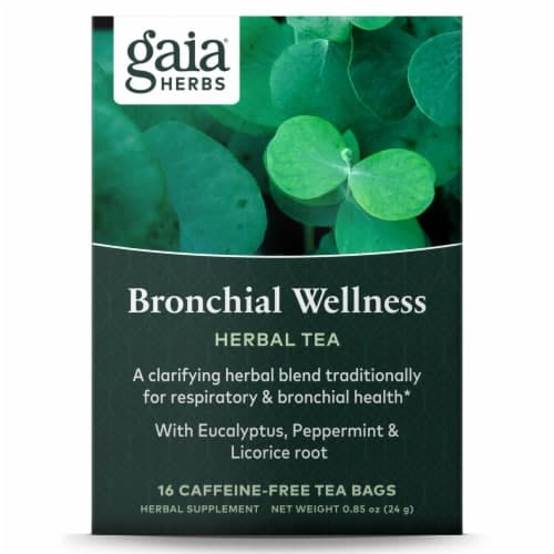 Gaia Herbs Bronchial Wellness Herbal Caffeine-Free
