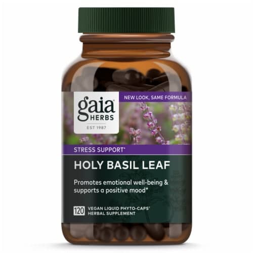 Gaia Herbs Holy Basil Leaf Vegan Liquid Phyto-Caps