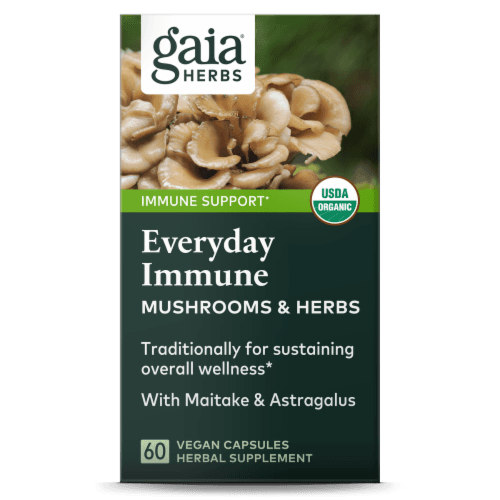 Gaia Herbs Mushrooms & Herbs Everyday Immune Capsules