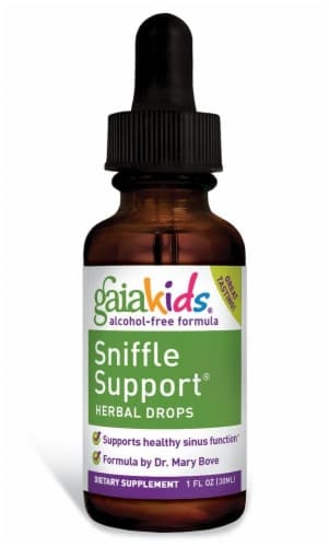 Gaia Kids Sniffle Support Herbal Drops Liquid