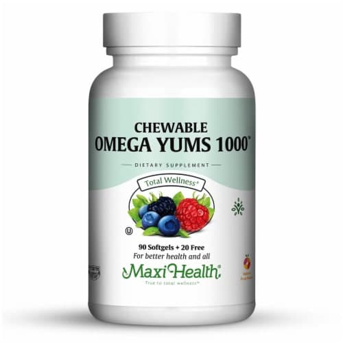 Maxi Health  Omega Yums 1000 Maxi-Yums   Fruity Burst