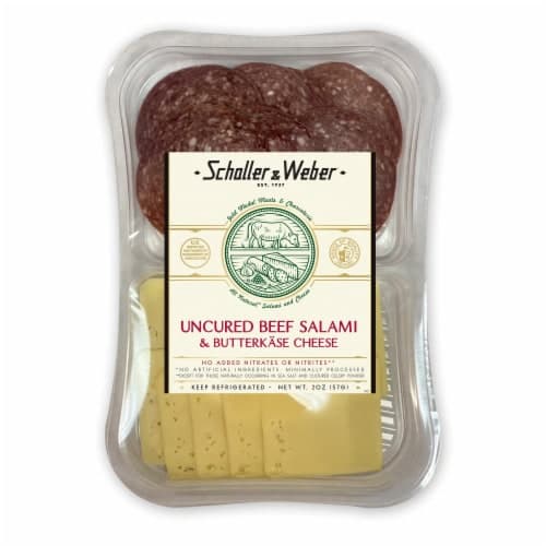 Schaller & Weber Uncured Beef Salami And Butterkase Snack Tray