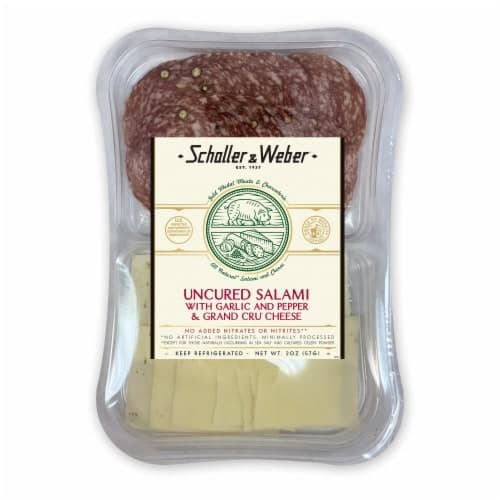 Schaller & Weber Uncured Salami With Garlic And Pepper & Grand Cru Cheese Snack Tray