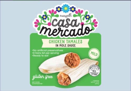 Mariano'S Case Mercado Mild Chicken Tamles In Mole Sauce