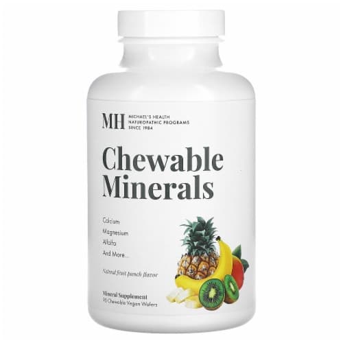 Michael'S Naturopathic Program Chewable Minerals Natural Tropical Fruit Flavor Vegan Wafers