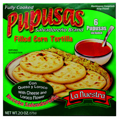 La Nuestra Pupusas Filled Corn Tortillas