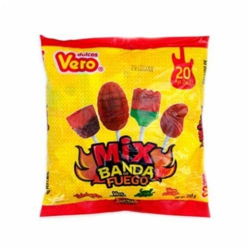 Vero Mix Banda De Fuego Assorted Lollipops