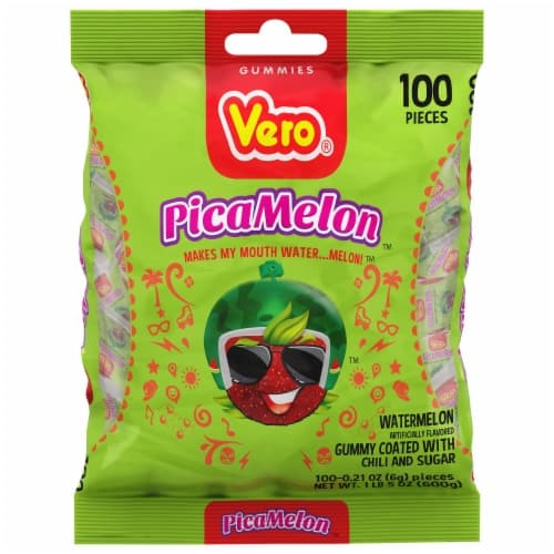 Vero Picamelon Watermelon Gummy Coated With Chilli And Sugar Hard Candy Bag