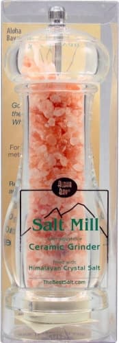 Aloha Bay Himalayan Crystal Salt Mill With Ceramic Grinder