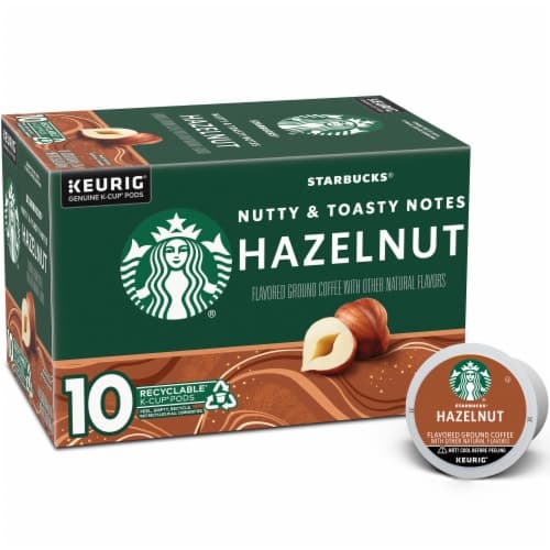 Starbucks 100% Arabica Naturally Flavored Hazelnut K Cup Coffee Pods