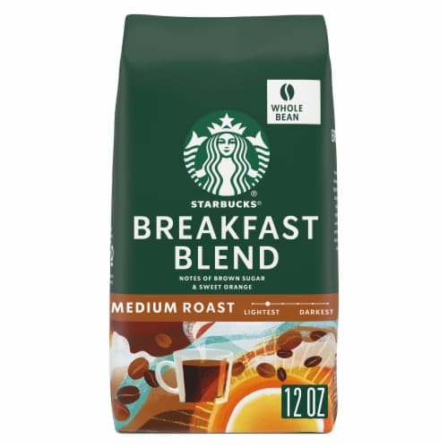 Starbucks Breakfast Blend 100% Arabica Medium Roast Whole Bean Coffee Bag