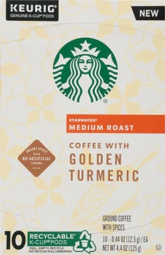 Starbucks Golden Turmeric Medium Roast Ground Coffee K