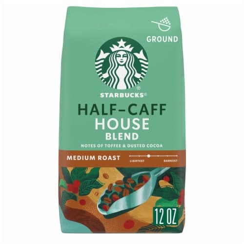 Starbucks Half Caffeine House Blend Ground Coffee Bag