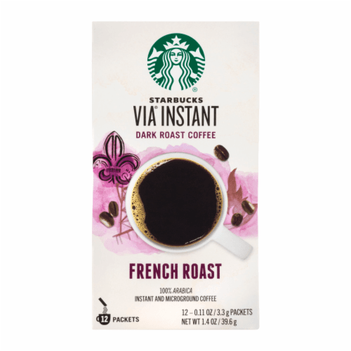 Starbucks Via Instant Dark Roast French Roast Coffee