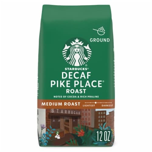 Starbucks Decaf Pike Place Roast 100% Arabica Medium Roast Ground Coffee Bag