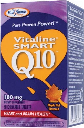 Enzymatic Therapy Smart Q10 Coq10 Maple Nut Flavored Chewable