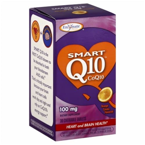 Enzymatic Smart Q10 Coq10 Orange Flavored Dietary Supplement