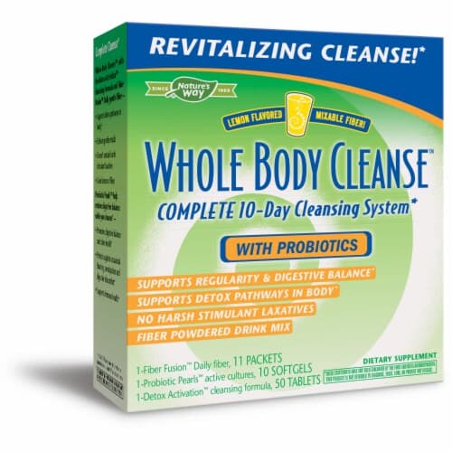 Enzymatic Therapy Lemon Flavor Whole Body Cleanse With Probiotics