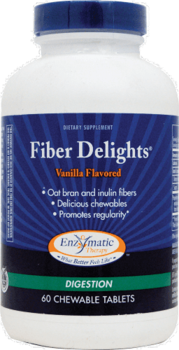 Enzymatic Fiber Delights Vanilla Flavored Digestion Chewables