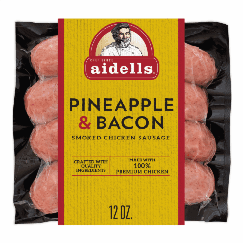 Aidells Smoked Chicken Sausage Links Pineapple & Bacon