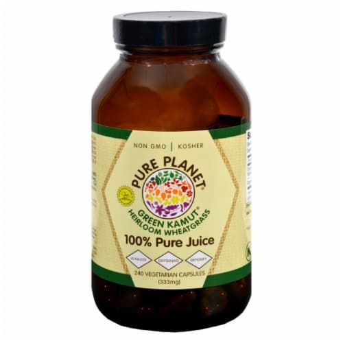 Pure Planet Green Kamut Heirloom Wheatgrass Vegetarian Capsules