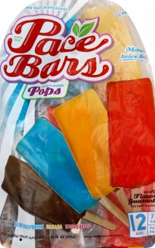 Pace Bars Fruit Flavored Variety Ice Pops