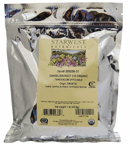 Starwest Botanicals  Organic Dandelion Root Cut And Sifted