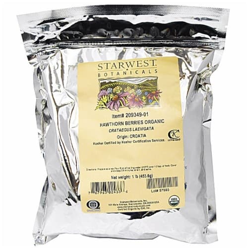 Starwest Botanicals  Organic Hawthorn Berries Whole