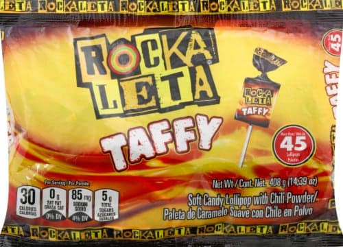 Sonrics Rocka Leta Chili Powder Taffy Lollipop
