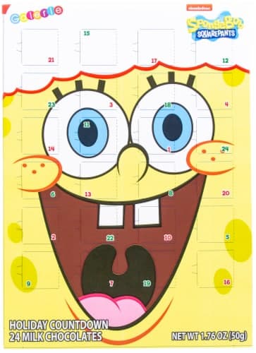 Nickelodeon Holiday Spongebob Square Pants Chocolate Advent Calendar