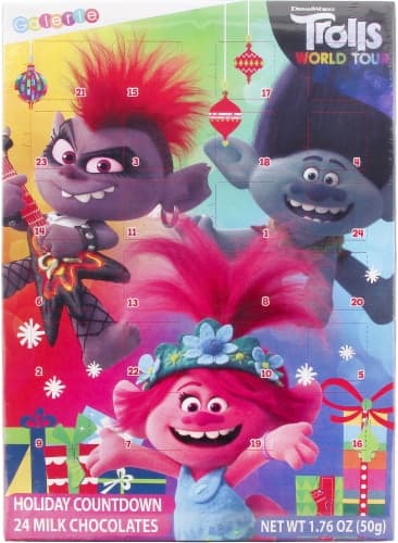 Universal Trolls Vertical Advent Calendar With Chocolate