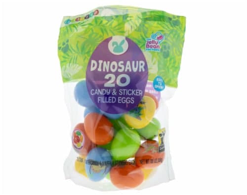 Galerie Jelly Bean & Sticker Filled Dinosaur Printed Egg Easter Candy Set