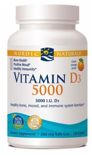 Nordic Naturals Vitamin D3 5000Iu Orange Softgels