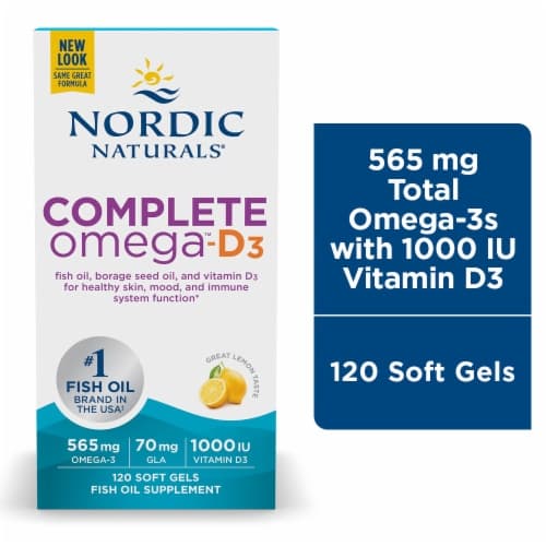 Nordic Naturals Complete Omega-D3 Lemon Soft Gels