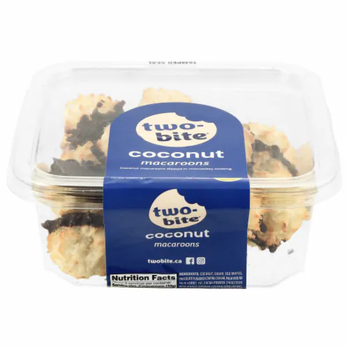 Macaroon Coconut Two-Bites Chocoalate Dipped