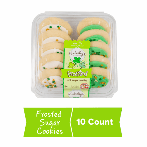 Kimberley'S Bakeshoppe Vanilla Frosted Cookies - White & Green
