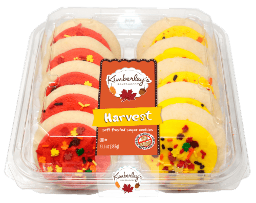 Kimberley'S Bakeshoppe Vanilla Frosted Cookies - Yellow And Orange