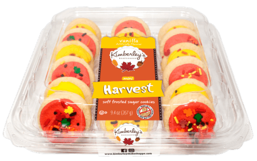 Kimberley'S Bakeshoppe Mini Frosted Cookies - Yellow And Orange