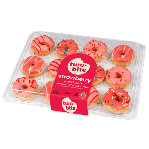Two-Bite Strawberry Assorted Mini Donuts