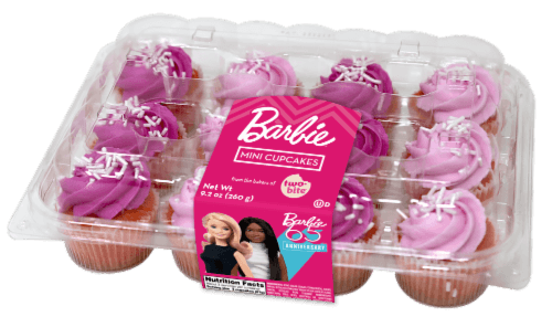 Two-Bite Barbie Mini Cupcakes