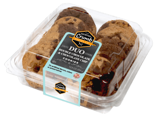 The Worthy Crumb Double Chocolate & Chocolate Chip Duo Cookies