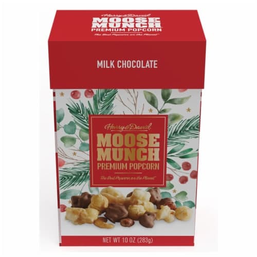 Harry & David Holiday Moose Munch Milk Chocolate Premium Popcorn