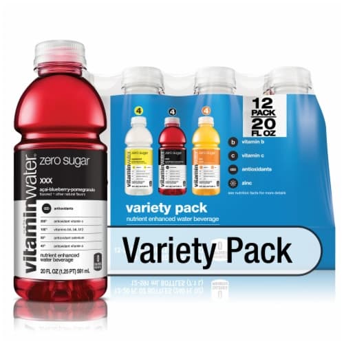 Vitaminwater Zero Water Beverage Nutrient Enhanced Variety Pack