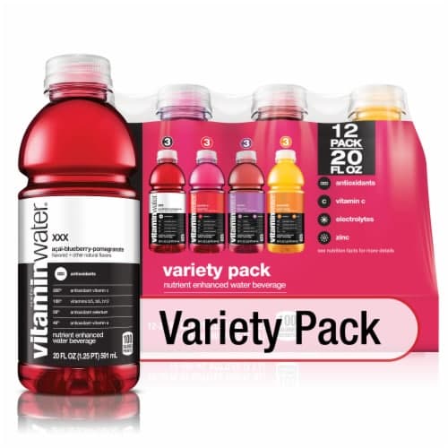 Vitaminwater Water Beverage Nutrient Enhanced Variety Pack