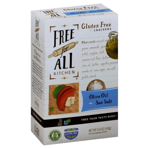 Free For All Kitchen Olive Oil & Sea Salt Crackers