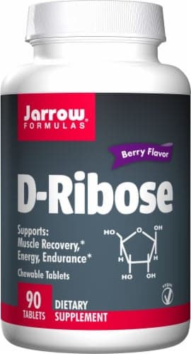 Jarrow Formulas D-Ribose Berry Flavor Dietary Supplement