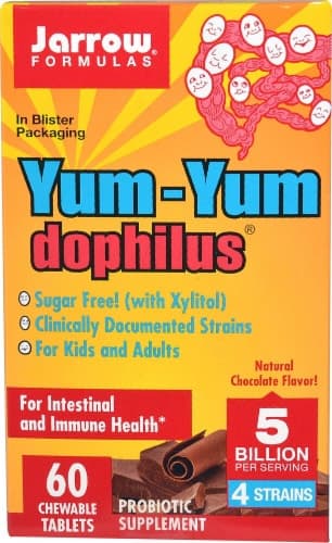 Jarrow Formulas  Yum-Yum Dophilus   Natural Chocolate